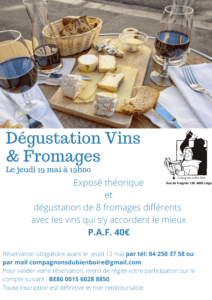 Dégustation vin et fromages
