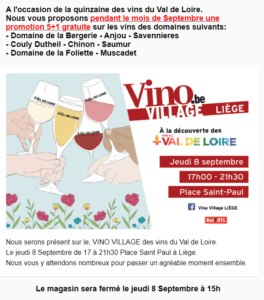 Evénement Vin de Loire